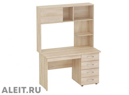 Офисный компьютерный стол 1,2 м для персонала в в Новокузнецке с полками